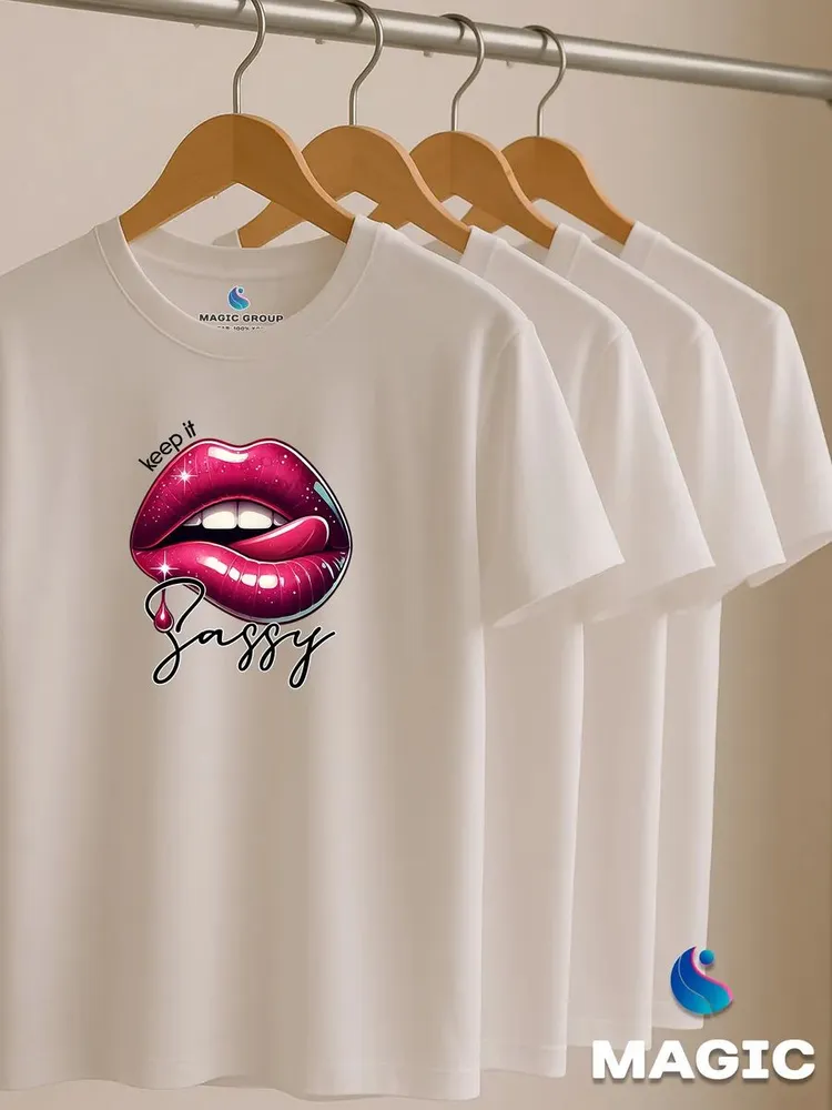 Футболка с губами Sassy Lips — фото 6