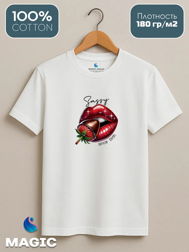 Футболка с губами Sassy Lips — фото 2