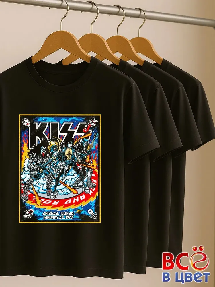 Футболка Kiss Chicago 1977 — фото 6
