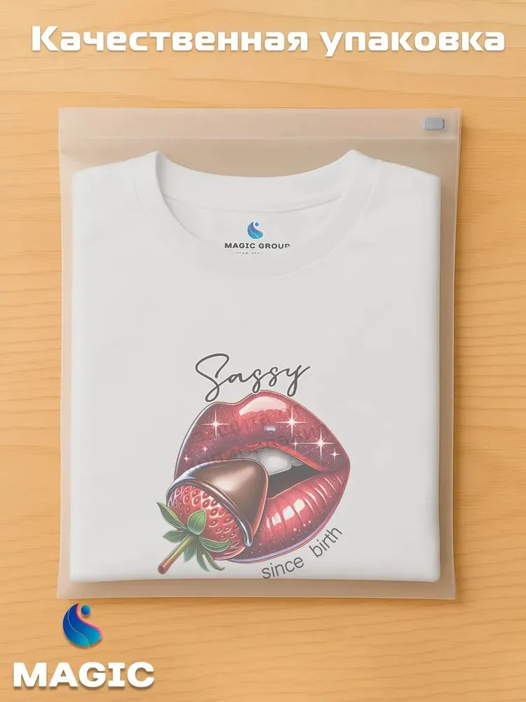 Футболка с губами Sassy Lips — фото 5