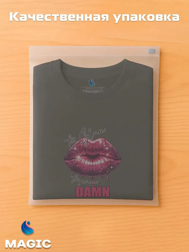 Футболка с губами Sassy Lips — фото 5
