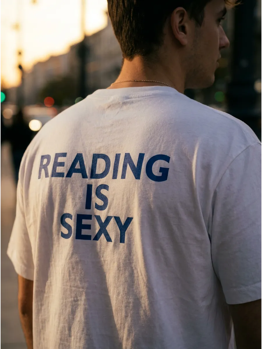 Футболка с принтом Reading is sexy — фото 8
