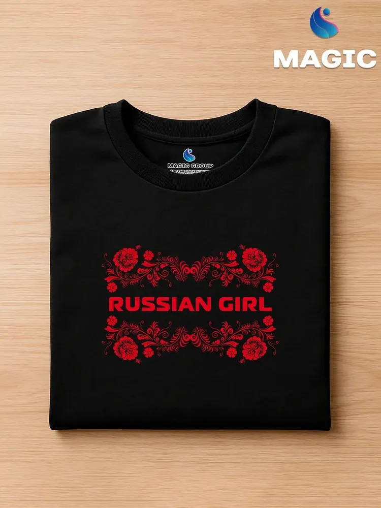 Футболка хлопковая Russian Girl — фото 3