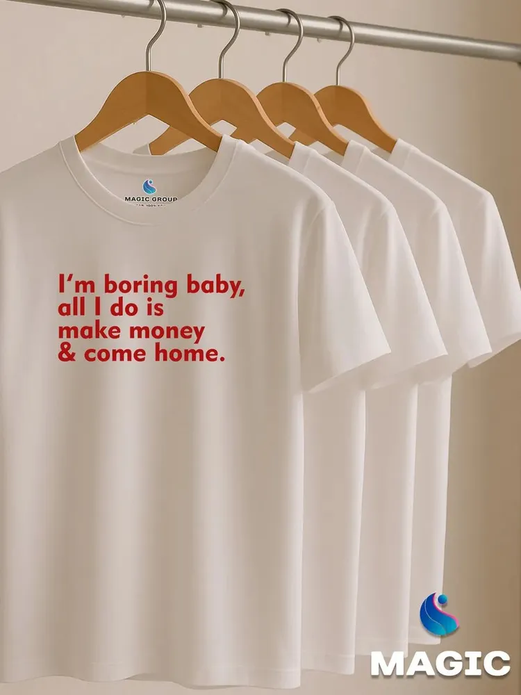 Футболка с принтом I’m boring baby — фото 6