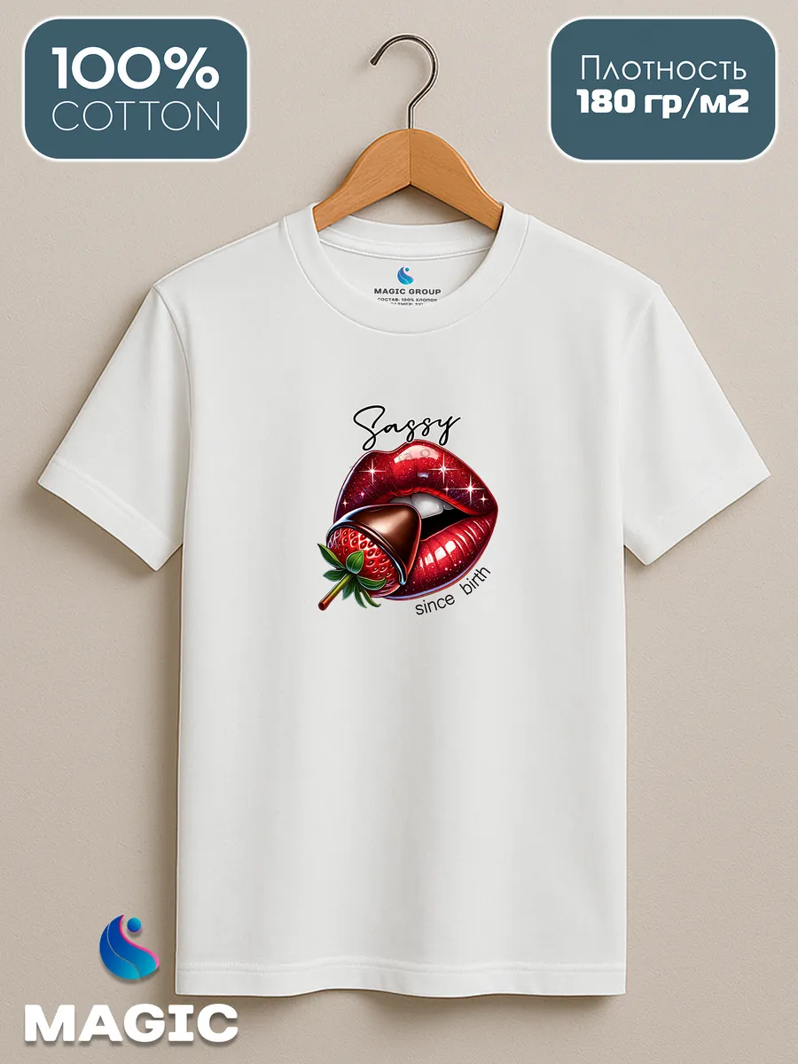 Футболка с губами Sassy Lips — фото 8