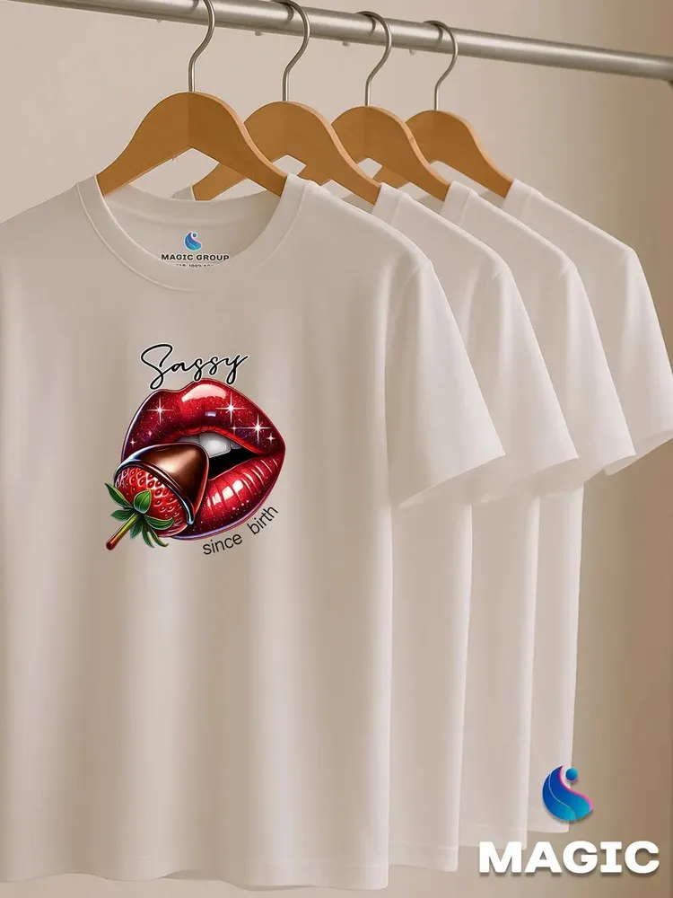 Футболка с губами Sassy Lips — фото 6