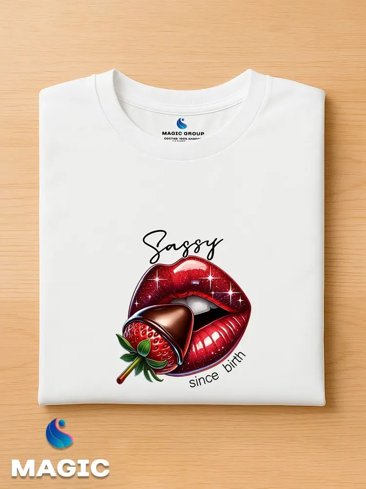 Футболка с губами Sassy Lips — фото 4